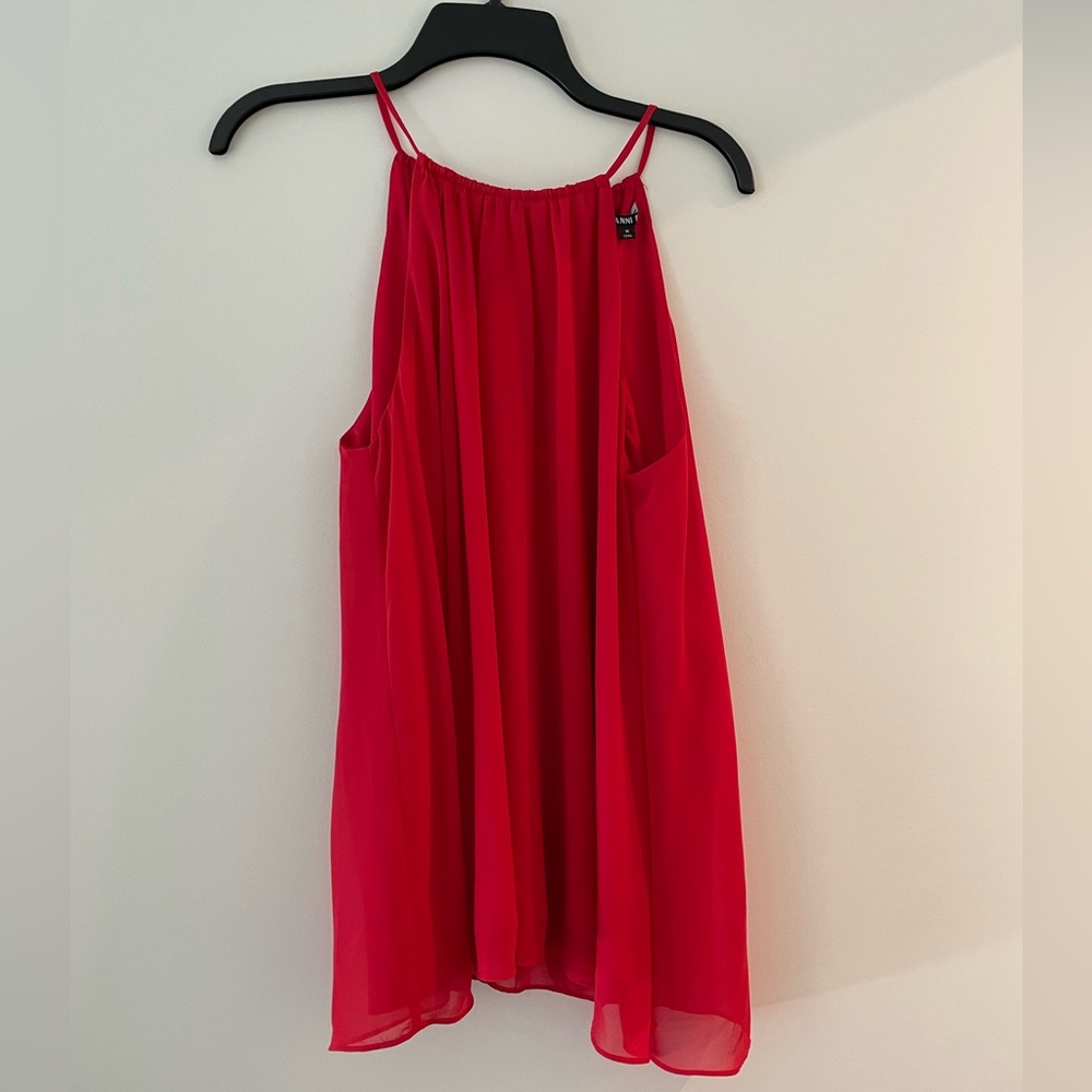 Gianni Bini Red Halter Sleeveless Top - Size M